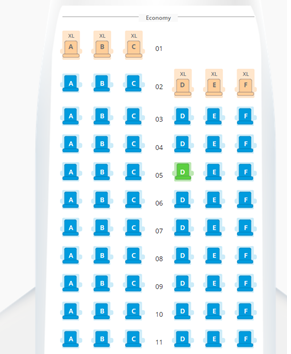 Seat map