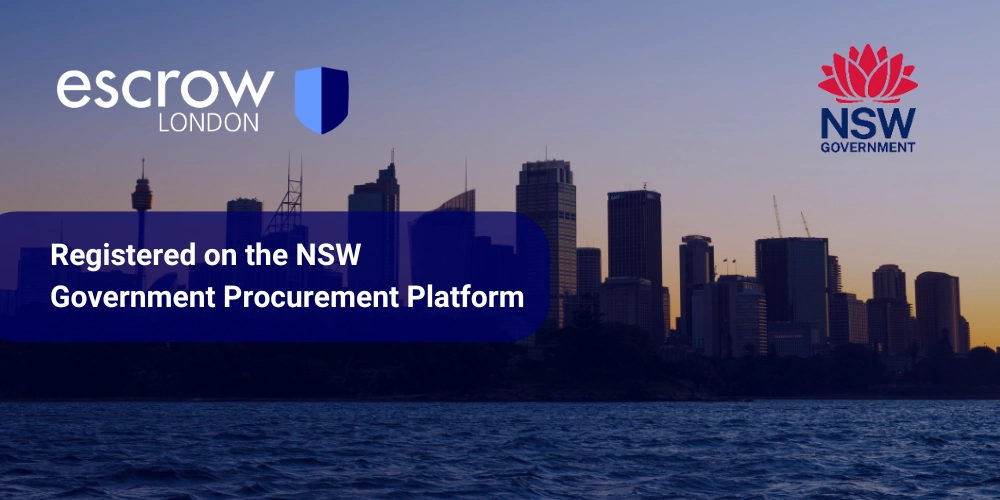 Escrow London Australia is now registered on the NSW Government Procurement Platform